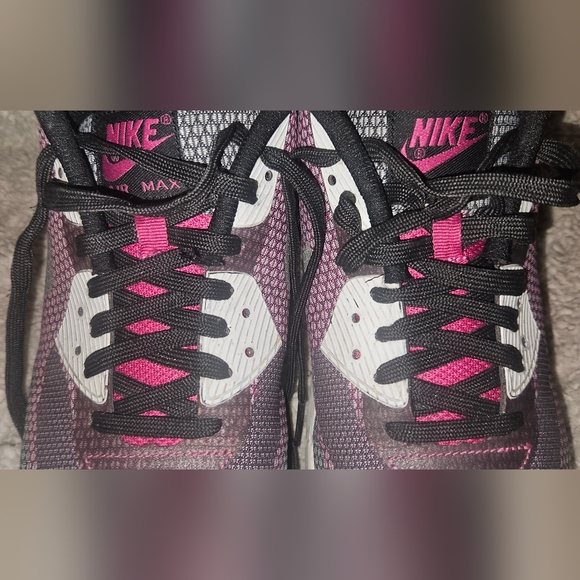 Nike Air Max 90 Jacquard White/Vivid Pink/ Sneakers Men's sz 9.5 Shoes 631750 - Picture 5 of 16